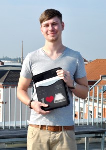 Steffen mit Ipad Sleeve
