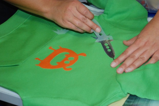 Am Ende nur noch die Folie abziehen...