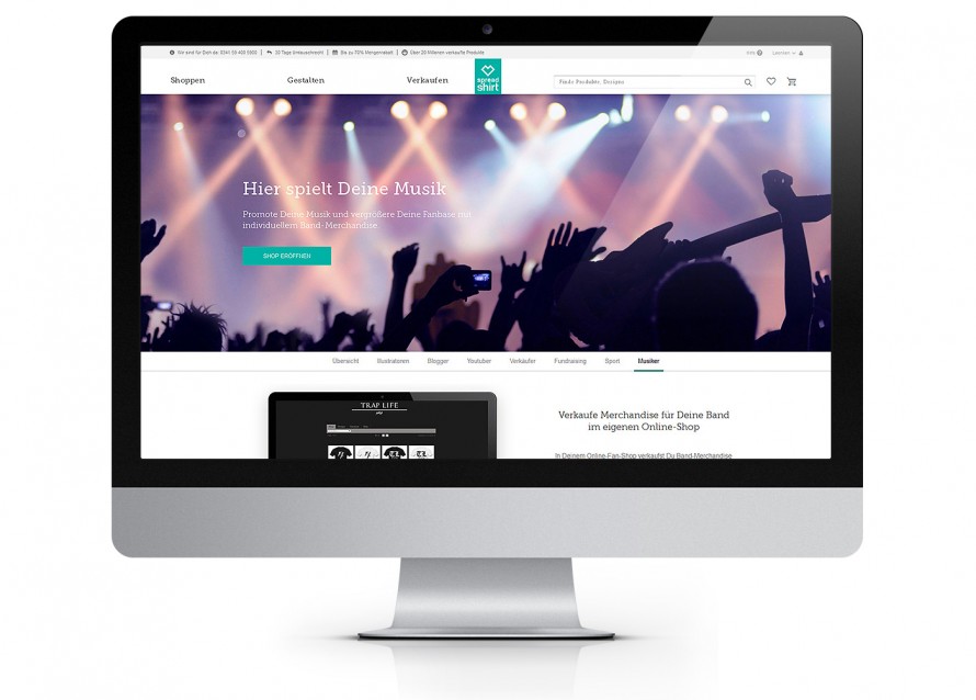 Musik promoten mit spreadshirt
